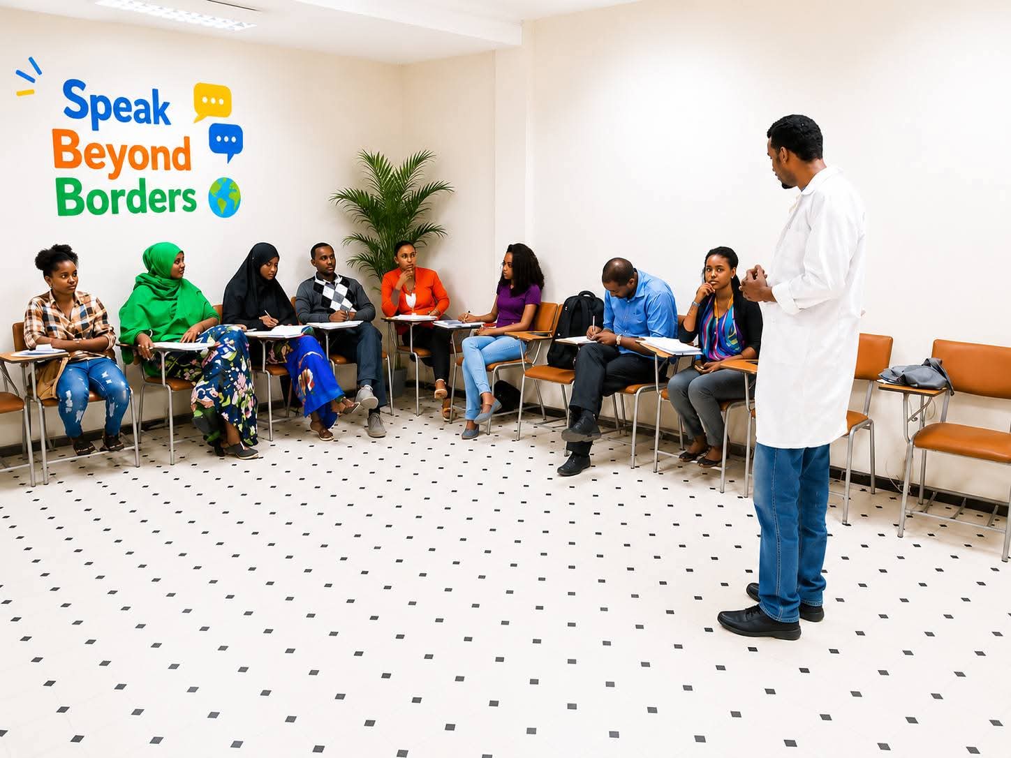 Students learning at Texas International Study Center